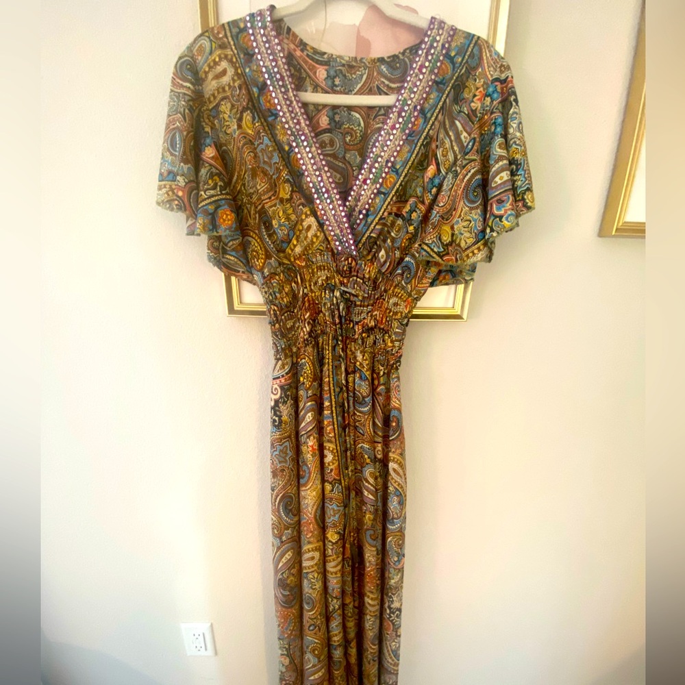 Boho dress. Multi colored.